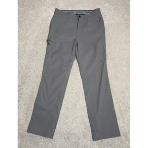Orvis Tech Pants Mens 32x32 Gray Straight Leg Pocket Water Repellent Stretch EUC